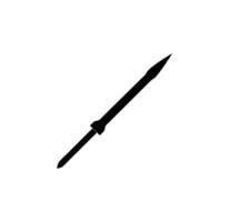 A javelin black silhouette vector