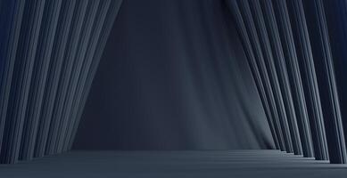 Abstract empty dark background with light 3d rendering photo