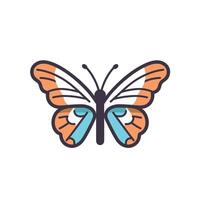 Colorful butterfly with unique patterns and design vector