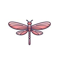 Pink dragonfly in a calm setting vector