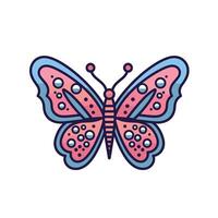 Colorful butterfly design with vibrant patterns vector