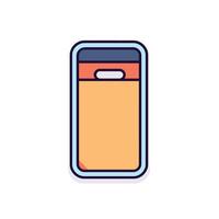 Colorful, simple design portable device vector