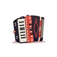 Unique, vibrant accordion design vector