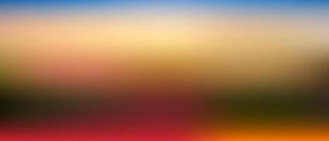 abstract gradient blur background with warm hues of blue, orange, and red perfect a sunset or sunrise atmosphere design vector