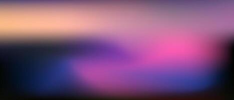 dark and mysterious illustration of a skyline at night warm hues color of orange, pink, and purple vector