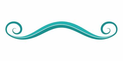Minimal wave-style underline perfect for creative projects vector