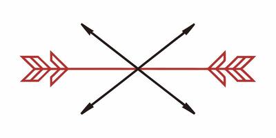 Simple arrow underline ornament for modern design vector