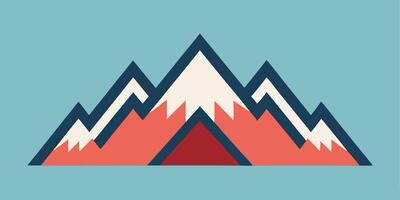 Elegant mountain-inspired design element for art projects vector