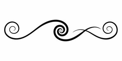 Beautiful swirl design element for decoration vector