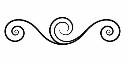 Stylish and decorative underline ornament for layout vector