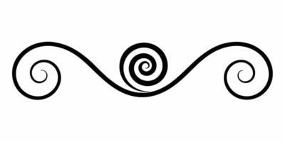 Beautiful swirl design for artistic decoration vector