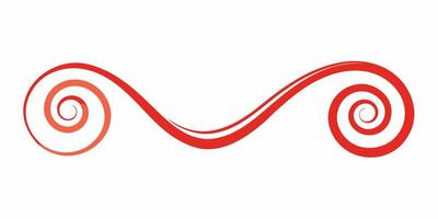 Beautiful swirl design element vector