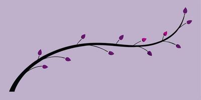 Beautiful decorative tree branch underline for design elements vector
