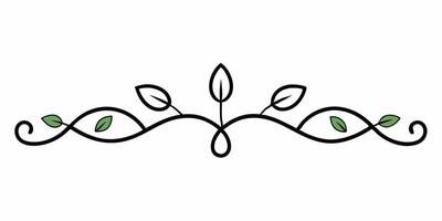 Artistic decorative ornament creative underline design use vector