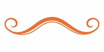 Wave-based underline ornament design for creative projects vector