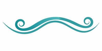 Minimal wave ornament perfect for modern design projects vector