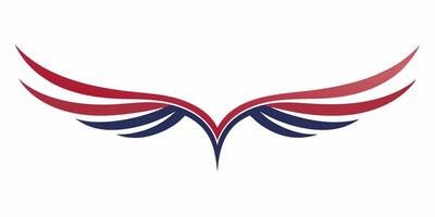 Decorative wing underline for elegant and creative design vector