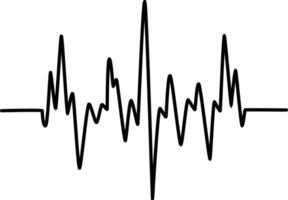 Heartbeat Outline icon design on white background vector