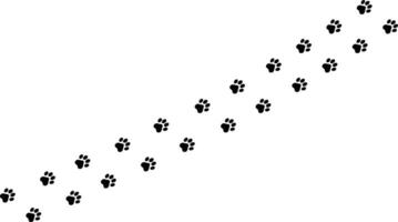 Minimalist Dog or Cat Paw Print design vector