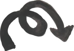 a drawing of a black arrow pointing to the right vector