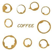 Coffee Blob Set vector