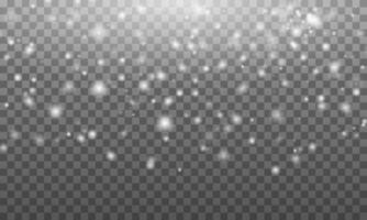 White Glowing Bokeh vector