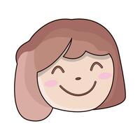 illustration of Smiling Faces vector