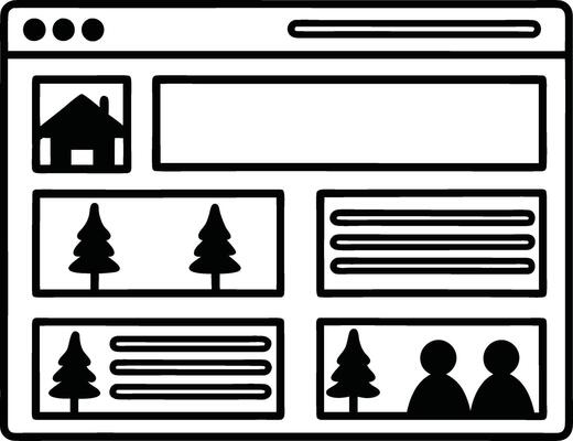 Web Page Layout Wireframe Template