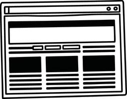 Basic Website Wireframe Template vector