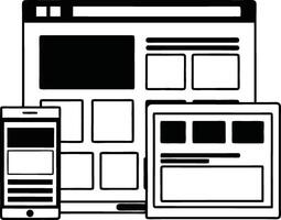 Creative Minimalist Wireframe Layout vector