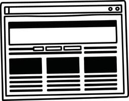 Website Prototype Wireframe Template vector