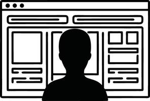 Website Wireframe Mockup Template vector