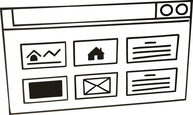 Clean and Modern Wireframe Layout