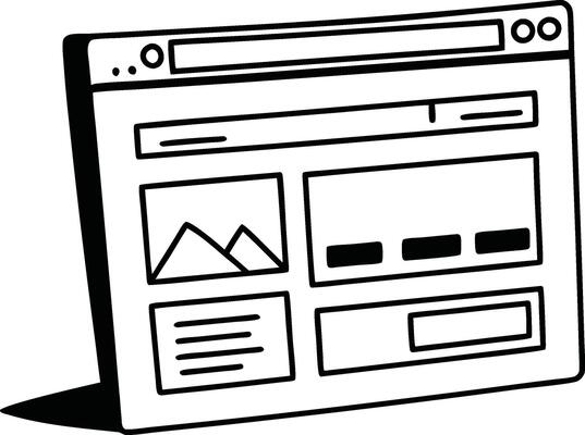 Minimalist Website Wireframe Template