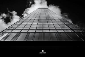 Skyscraper Architecture Against Cloudy Sky photo