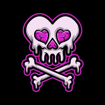 Love Skull Mascot Illustration is perfect for your brand business