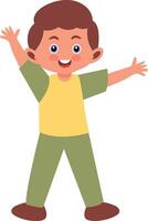 Children Character with Flat Design vector