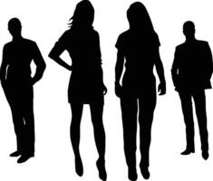 Official colleague silhouette vector