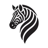 Silhouette of a Zebra, Perfect for Wildlife Prints vector