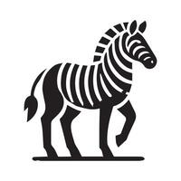 Stylized Zebra Silhouette Vctor Graphic vector