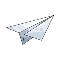 Illustration of paper airplane vector