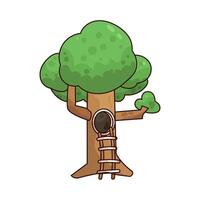 Illustration of Treehouse vector