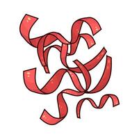 Illustration of Red Confetti vector