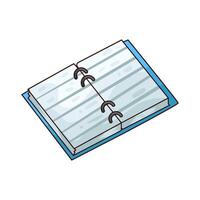 Illustration of open books vector