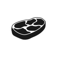 Steak meat icon isolated on white background. vector