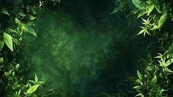Lush green foliage creating a serene natural pattern photo