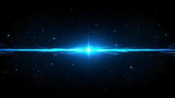 Radiant cosmic beam of light stretching across universe photo