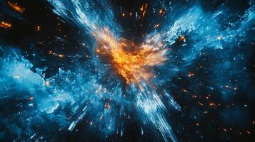 Explosive collision of colors and dynamic energy photo