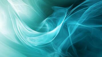 Abstract swirls of teal and white creating ethereal flow photo