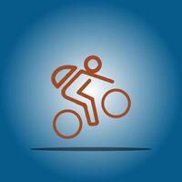 Mountain cycle idea design vector
